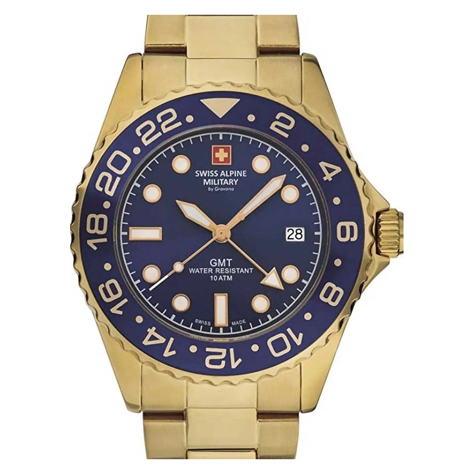 Swiss Alpine Military GMT 7052.1115SAM Mens Watch - Swiss Alpine Military GMT 7052.1115SAM Mens Watch - View 5