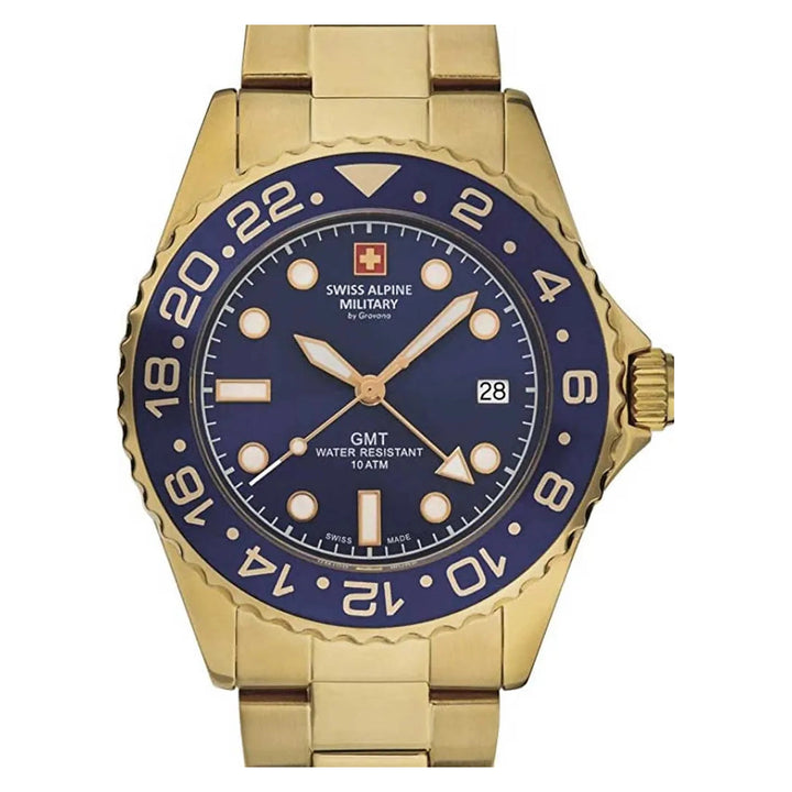 Swiss Alpine Military GMT 7052.1115SAM Mens Watch - Swiss Alpine Military GMT 7052.1115SAM Mens Watch - View 5
