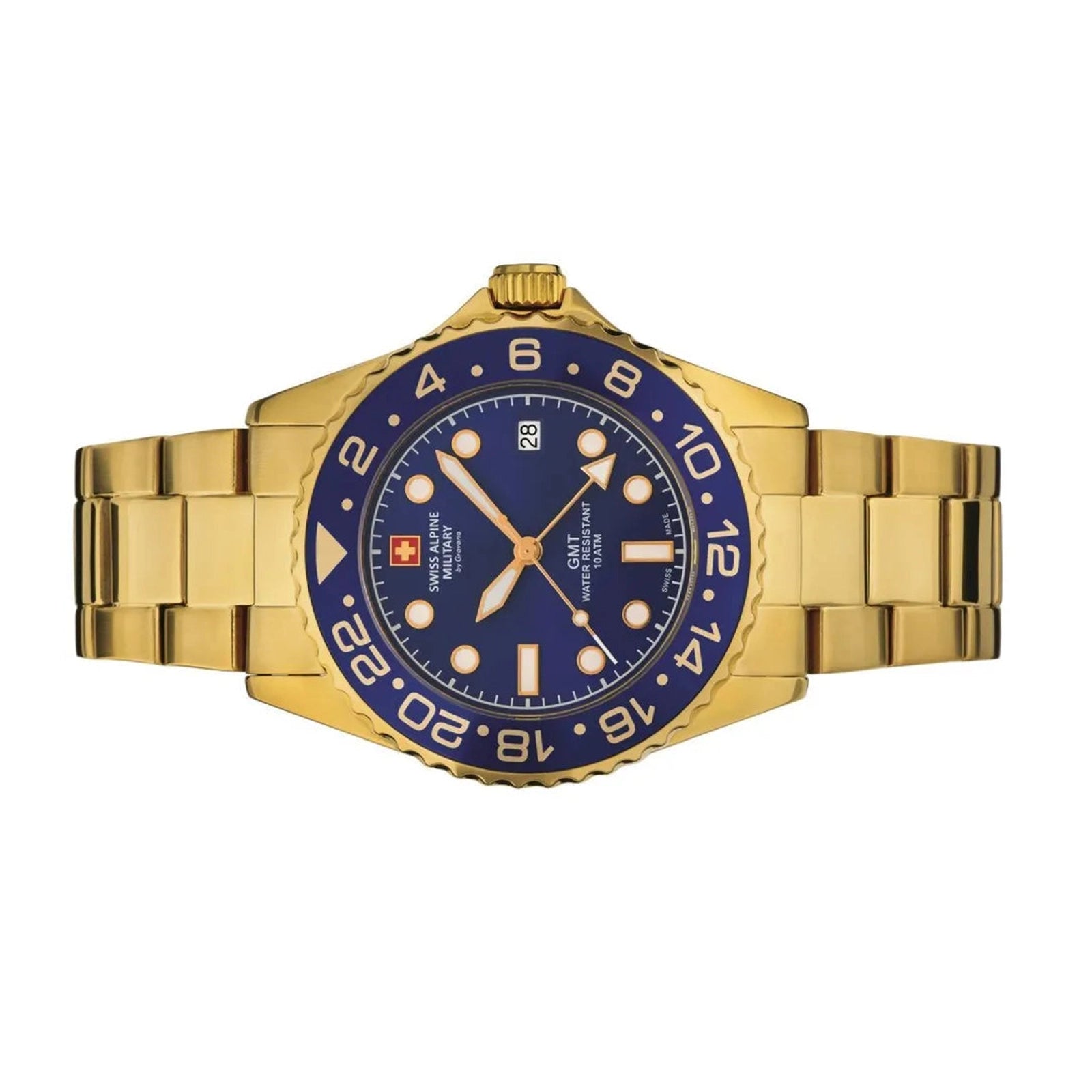 Swiss Alpine Military GMT 7052.1115SAM Mens Watch - Swiss Alpine Military GMT 7052.1115SAM Mens Watch - View 2