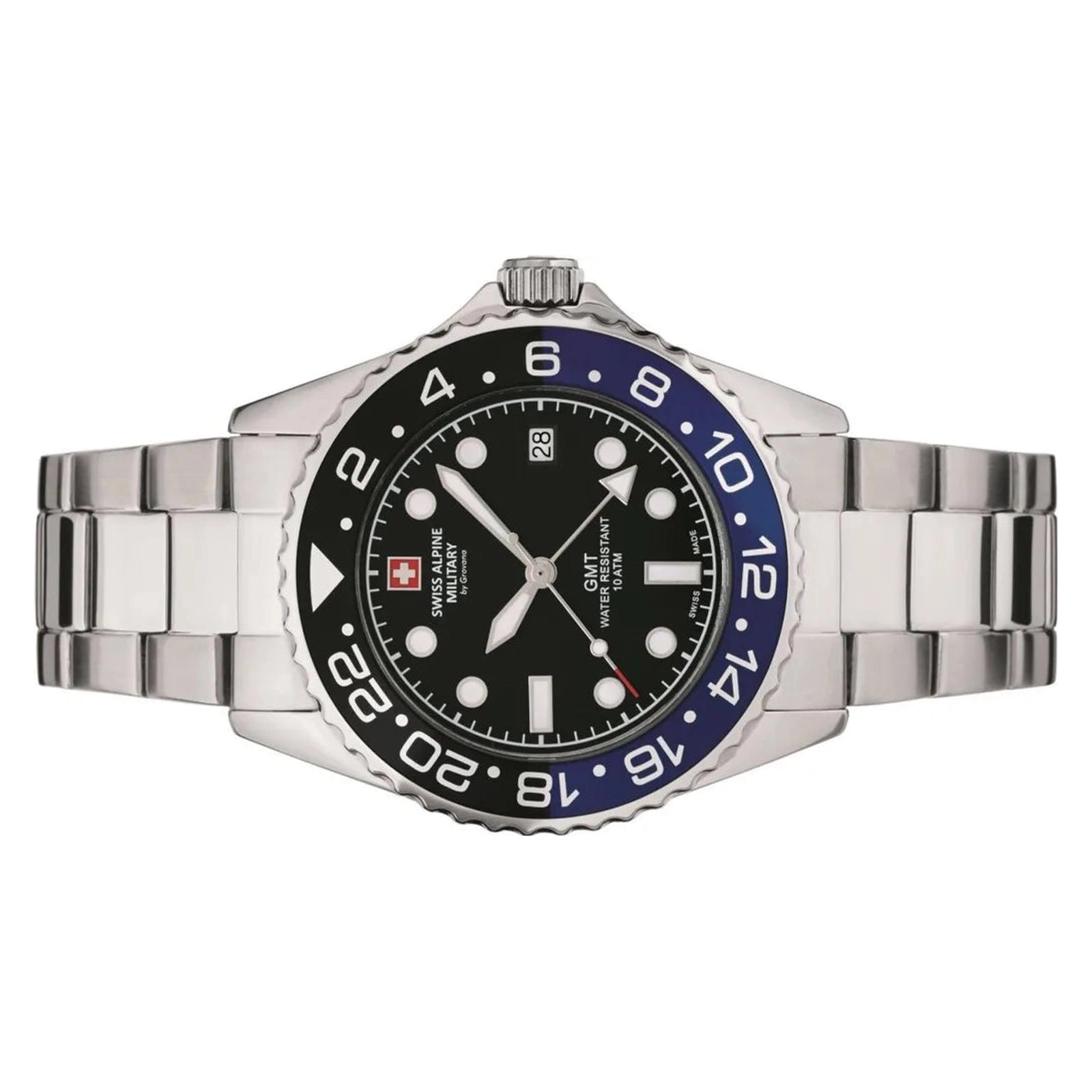 Swiss Alpine Military GMT 7052.1132SAM Mens Watch - Swiss Alpine Military GMT 7052.1132SAM Mens Watch - View 2