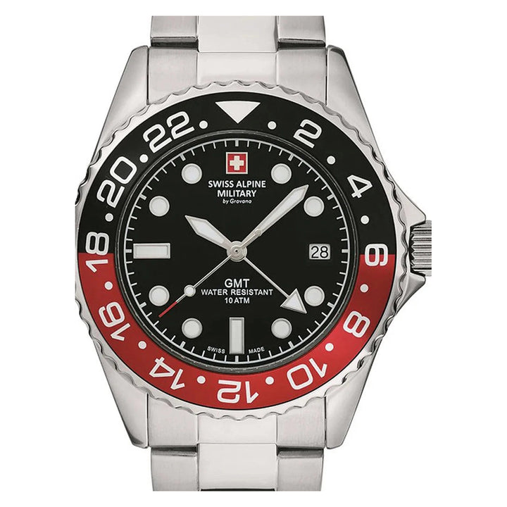 Swiss Alpine Military GMT 7052.1136SAM Mens Watch - Swiss Alpine Military GMT 7052.1136SAM Mens Watch - View 4